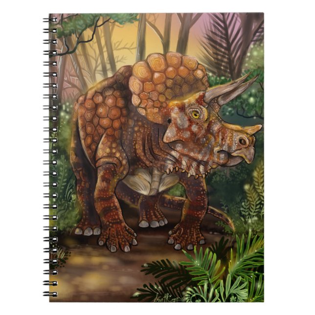 Triceratops Forest Anteckningsbok (Framsidan)
