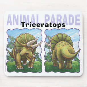 Triceratops gåvor och accessoarer musmatta