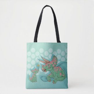 Triceratops Ge Flowers Tygkasse
