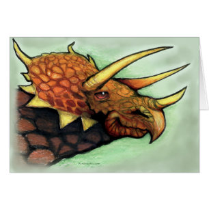 Triceratops Hälsningskort