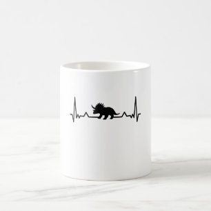 Triceratops Heartslag dinosaur Dino Gift Mamma Pap Kaffemugg
