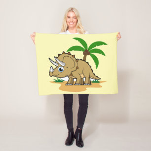 Triceratops i ett tropiskt klimat. fleecefilt