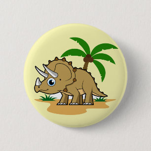 Triceratops i ett tropiskt klimat. knapp