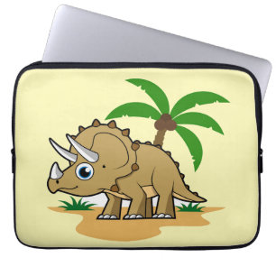 Triceratops i ett tropiskt klimat. laptop fodral