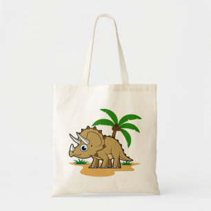 Triceratops i ett tropiskt klimat. tygkasse
