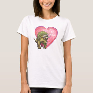 Triceratops i kärlek Alla hjärtans dag T-shirt