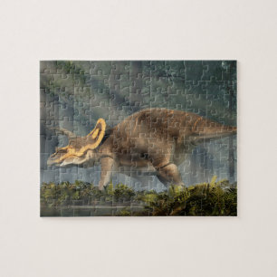 Triceratops i Primeval Forest Pussel