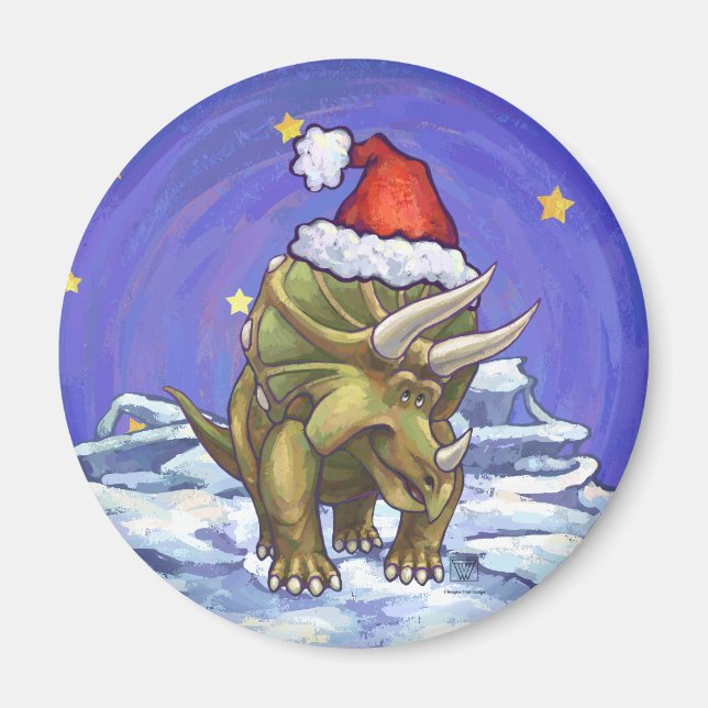 Triceratops jul magnet (Framsidan)
