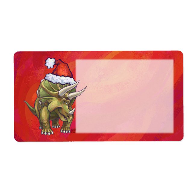 Triceratops jul på Red Fraktsedel (Framsidan)