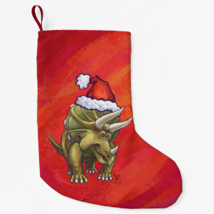 Triceratops jul på Red Liten Julstrumpa