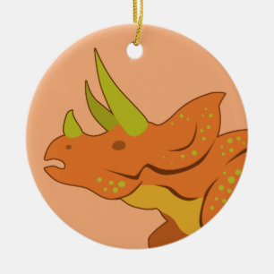 Triceratops Julgransprydnad Keramik