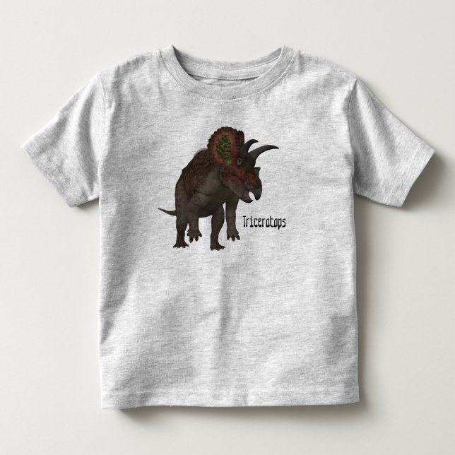 Triceratops Kids Shirt Tee Shirt (Framsida)