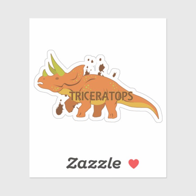 Triceratops Klistermärken (Ark)