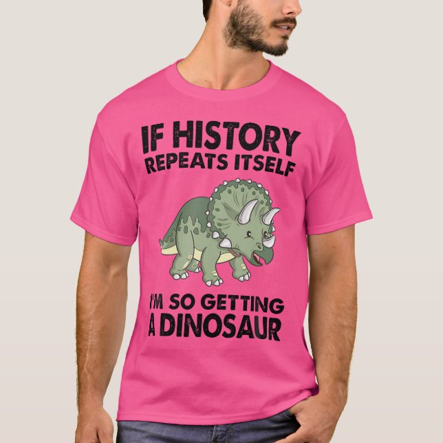 Triceratops om historiken upprepar att jag får en  t shirt (Framsida)