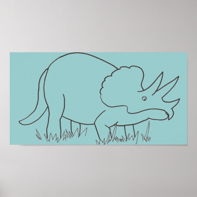 Triceratops Poster (Framsidan)