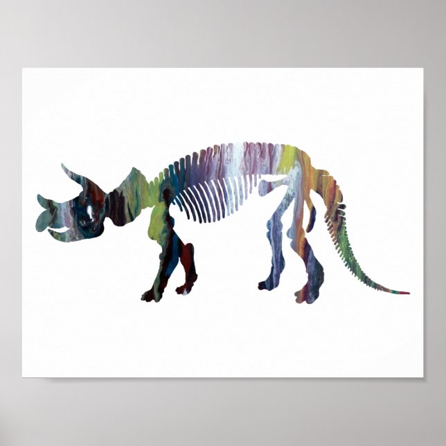Triceratops prorsus skelett poster (Framsidan)