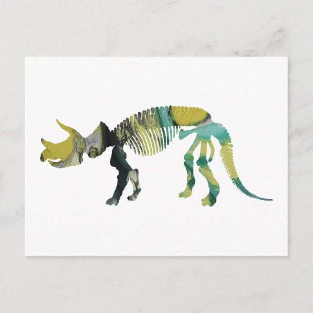 Triceratops prorsus skelett vykort (Framsida)