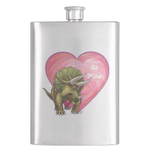 Triceratops Röd ros Heart Fickplunta