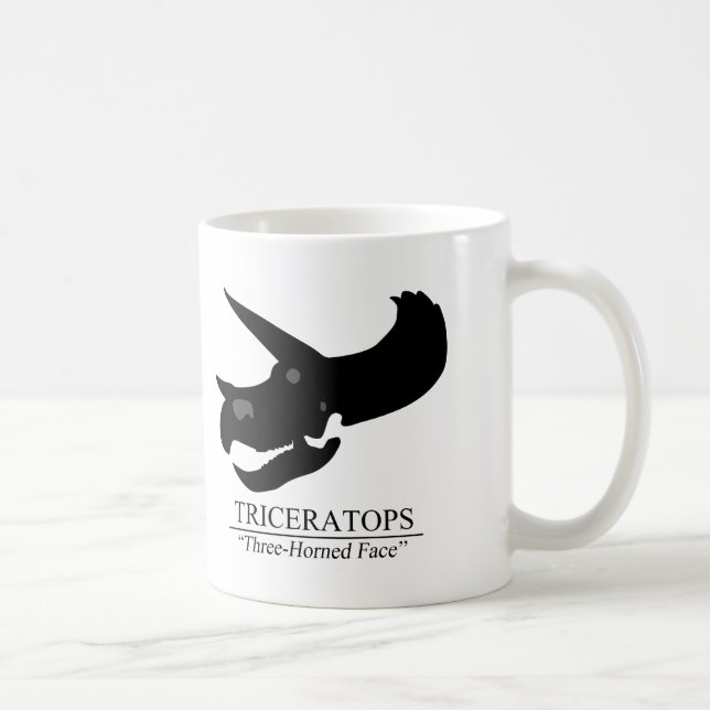 Triceratops Skull Kaffemugg (Höger)