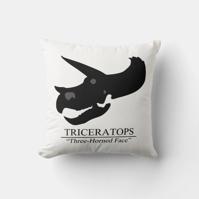 Triceratops Skull Kudde (Framsida)