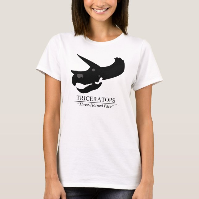 Triceratops Skull T-shirt (Framsida)