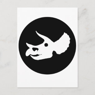 Triceratops Skull Vykort