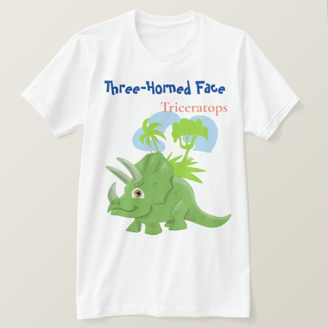 Triceratops T Shirt (Design framsida)