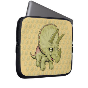 Triceratops Tecknad Laptop Sleeve