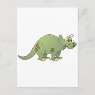Triceratops Tecknad Vykort