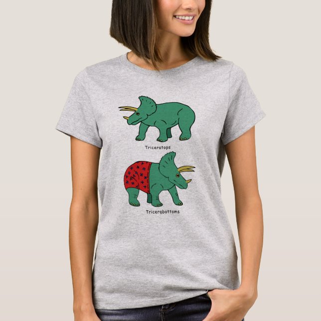 Triceratops & Tricerabottoms T-shirt (Framsida)