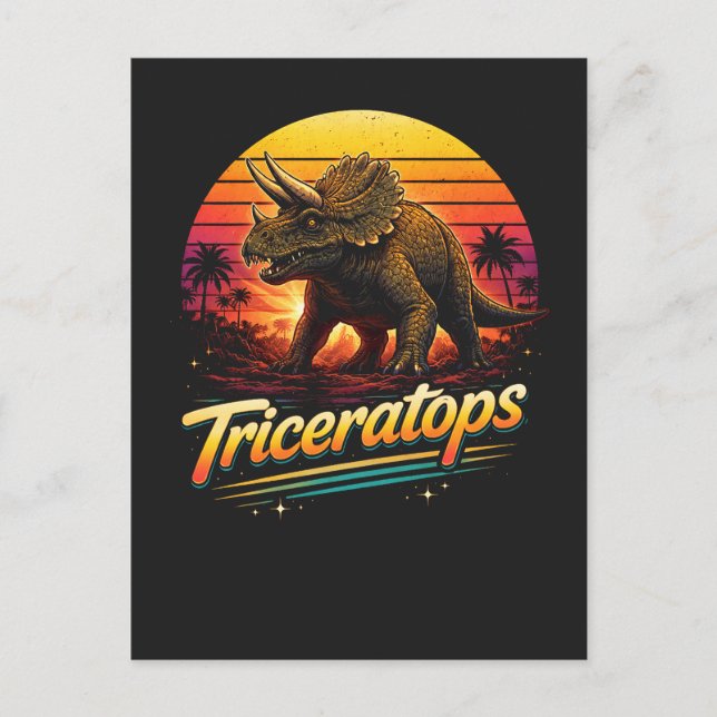 Triceratops Vykort (Framsida)