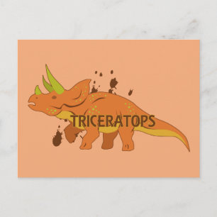 Triceratops Vykort
