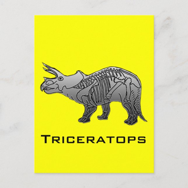 Triceratops Vykort (Framsida)