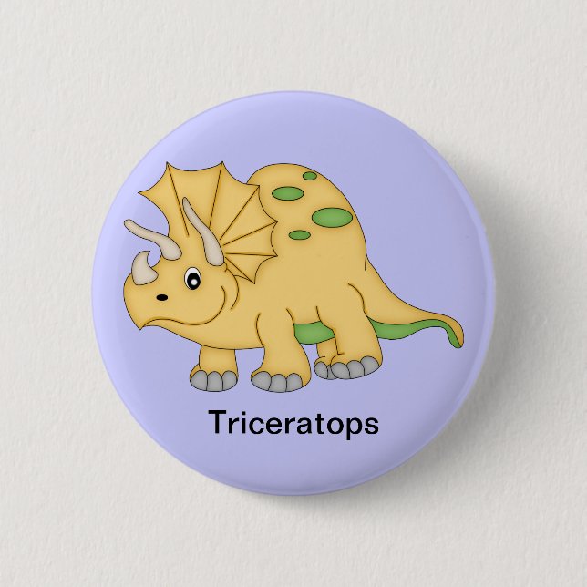 TriceratopsDinosaur Knapp (Framsida)