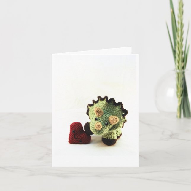 Triceratopsen - förbigå helgkort (Framsida)