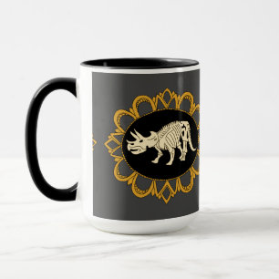 TriceratopsfossilCameo Mugg
