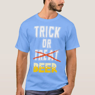 Trick eller Beer Funny Halloween Drinking Vuxen T Shirt