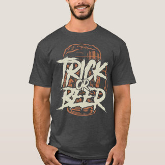 Trick eller Beer Funny Halloween T Shirt