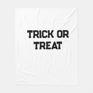 Trick eller. Behandla Halloween-skämt, svart, enke Fleecefilt