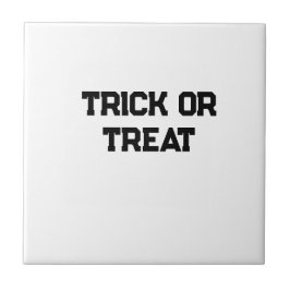 Trick eller. Behandla Halloween-skämt, svart, enke Kakelplatta