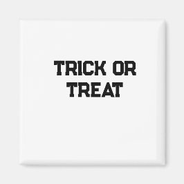 Trick eller. Behandla Halloween-skämt, svart, enke Magnet
