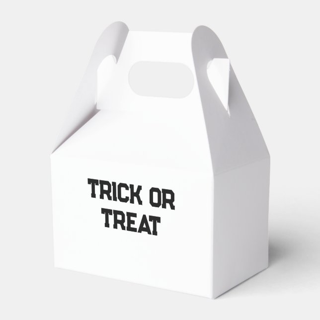 Trick eller. Behandla Halloween-skämt, svart, enke Presentaskar (Framsidan Sidan)