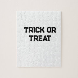 Trick eller. Behandla Halloween-skämt, svart, enke Pussel