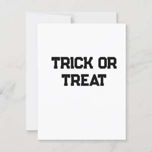 Trick eller. Behandla Halloween-skämt, svart, enke Vykort