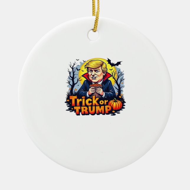 Trick eller Halloween Classic Julgransprydnad Keramik (Framsidan)