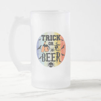 TRICK ELLER ÖL - HALLOWEEN FROSTAT ÖLGLAS