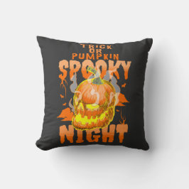 Trick eller Pumpkin Spooky Night Kudde
