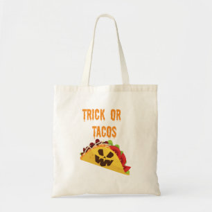 Trick eller tacoen Halloween hänger lös Tygkasse