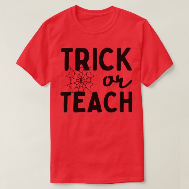 Trick eller Teach 8 T Shirt (Design framsida)