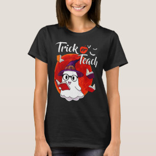 Trick eller Teach Ghost Teacher Halloween Costume T Shirt